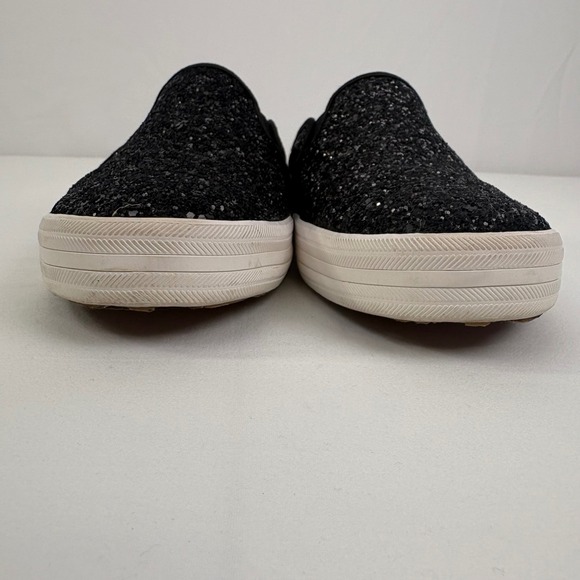 Keds x Kate Spade Black Glitter Slip On Mule Sneakers Shoes WF61656 Womens 8.5 - Picture 4 of 10